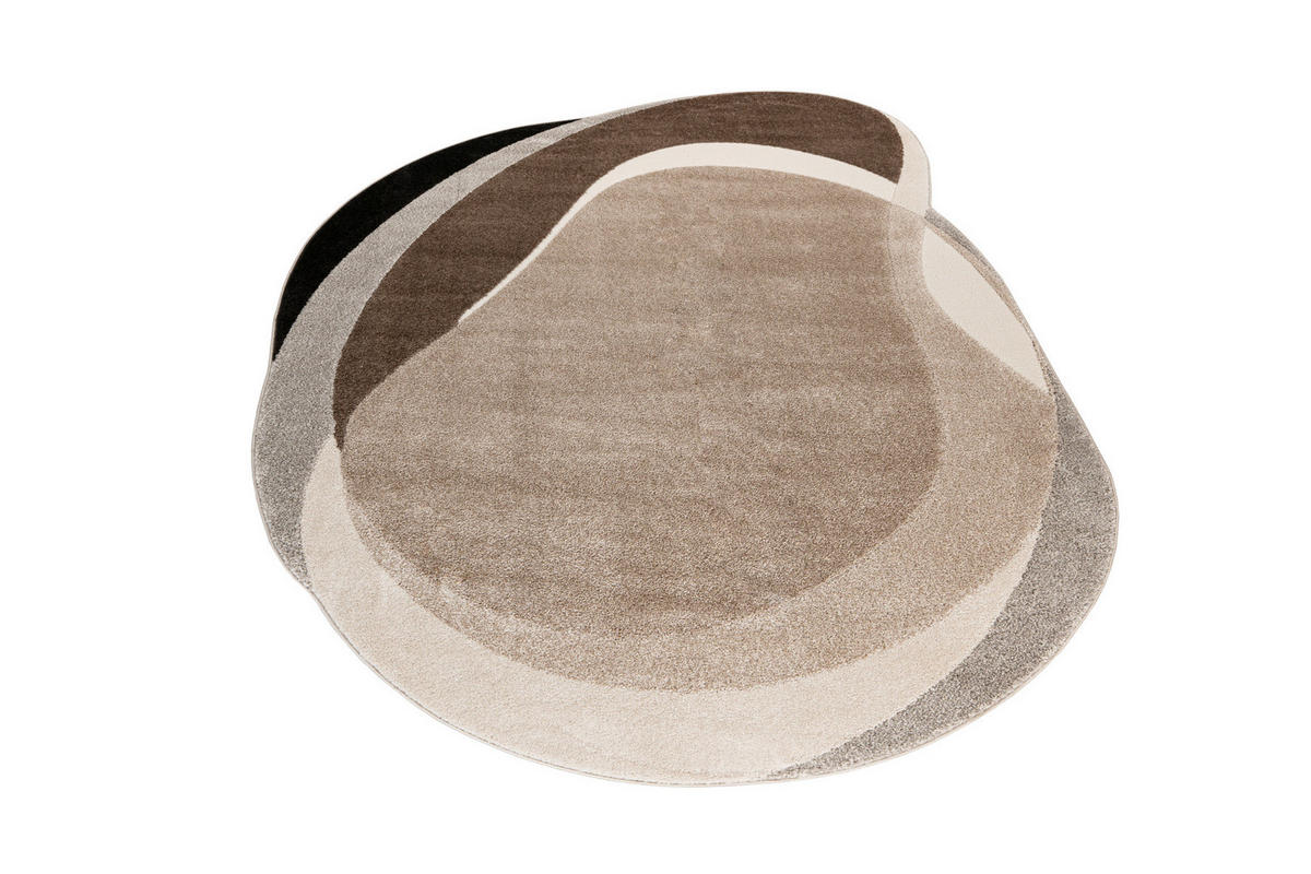 COVOR CU ȚESĂTURĂ PLATĂ My Frisco  - taupe, Basics, textil (160/230cm)