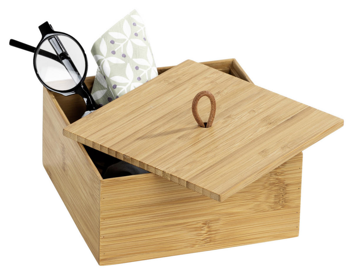 ORGANIZÉR hnedá - hnedá, Basics, drevo (15/7/15cm)