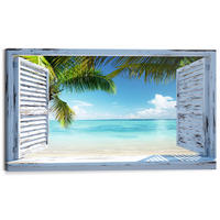 BILD Strand & Meer, Wasser  - Multicolor, Basics, Holz/Papier (70/118/2cm) - Reinders!