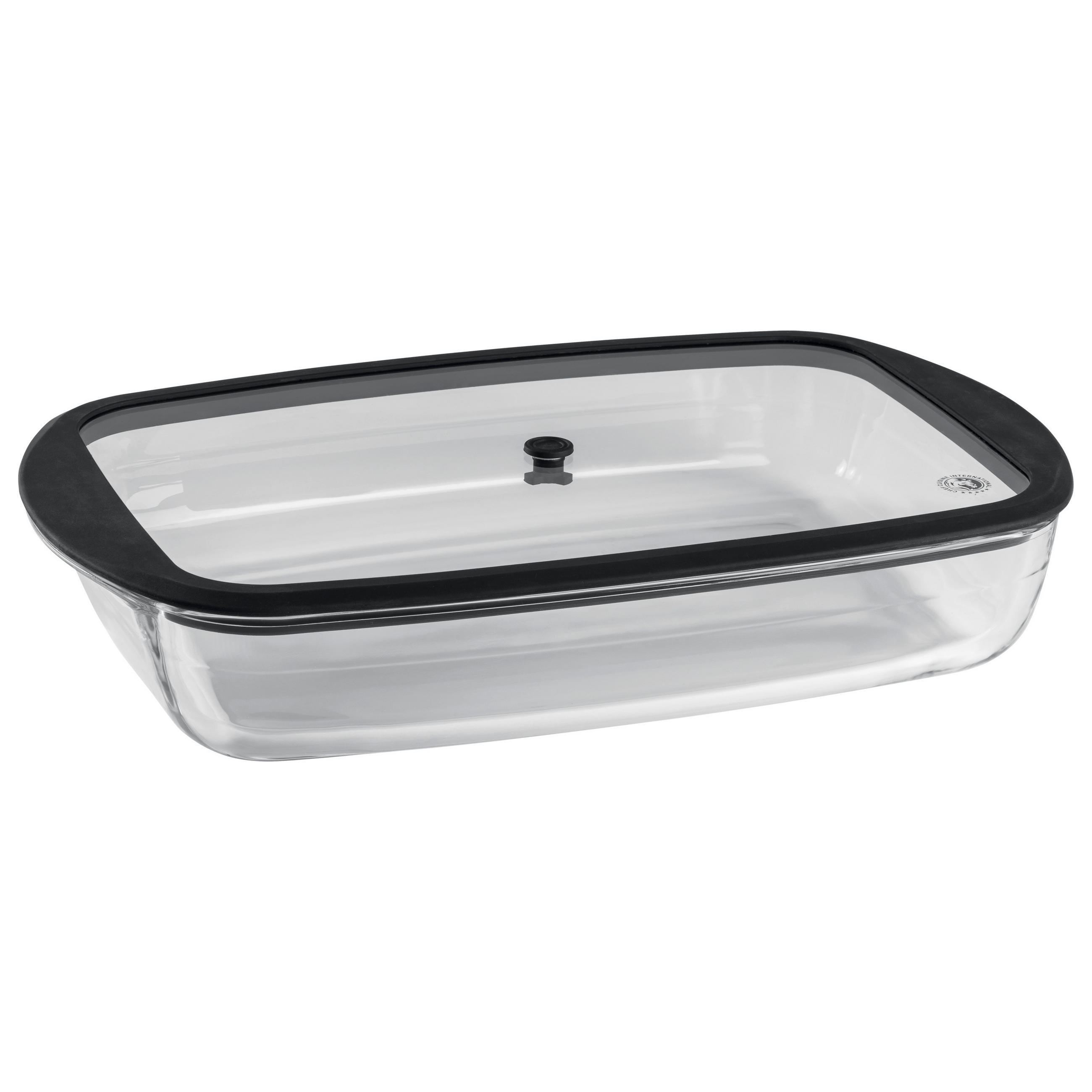 AUFLAUFFORM Kunststoff, Glas, Textil  - Transparent/Schwarz, Basics, Glas/Kunststoff (41.5/25/8.2cm) - CHEF CUISINE
