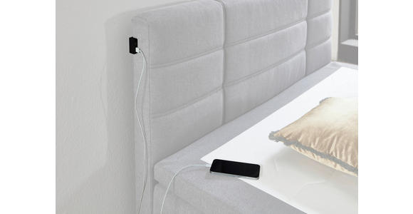 BOXSPRINGBETT 140/200 cm in Anthrazit - Anthrazit/Schwarz, KONVENTIONELL, Holzwerkstoff/Kunststoff (140/200cm) - Carryhome