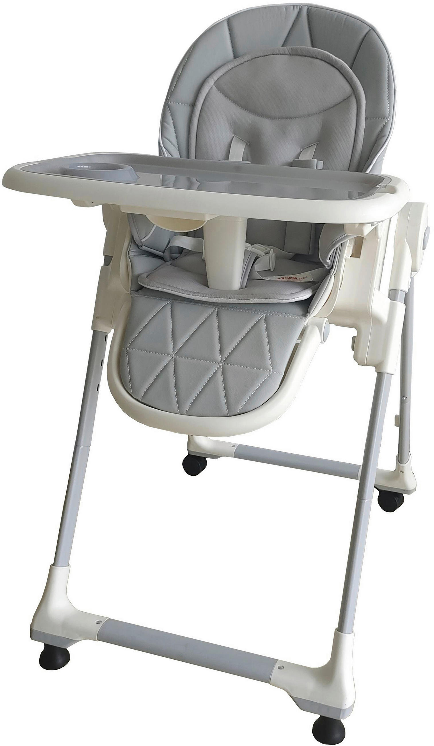 HOCHSTUHL KARO Weiß, Hellgrau  - Hellgrau/Weiß, Basics, Kunststoff/Textil (79/111/57cm) - Jimmylee