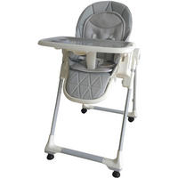 HRANILICA  KARO  - bijela/svijetlo siva, Basics, metal/tekstil (79/111/57cm) - Jimmylee