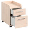 ROLLCONTAINER 32,6/54,3/60 cm  - Edelstahlfarben/Eichefarben, Design, Holzwerkstoff/Kunststoff (32,6/54,3/60cm) - Cantus