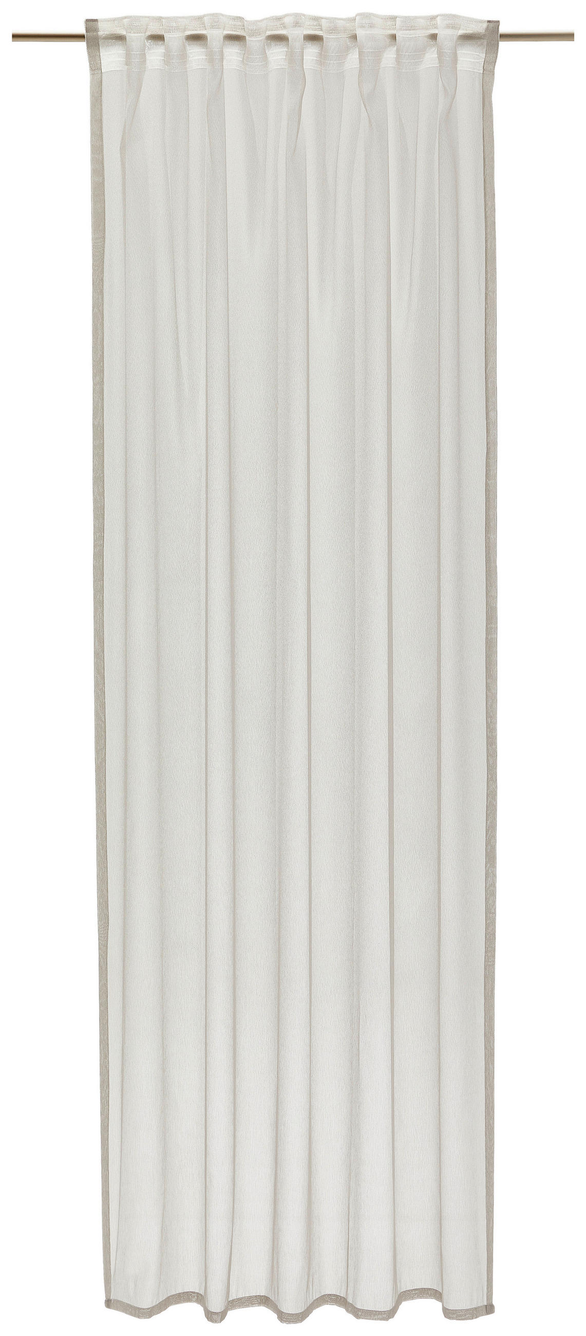 FERTIGVORHANG  halbtransparent  140/245 cm   - Silberfarben, KONVENTIONELL, Textil (140/245cm) - Dieter Knoll