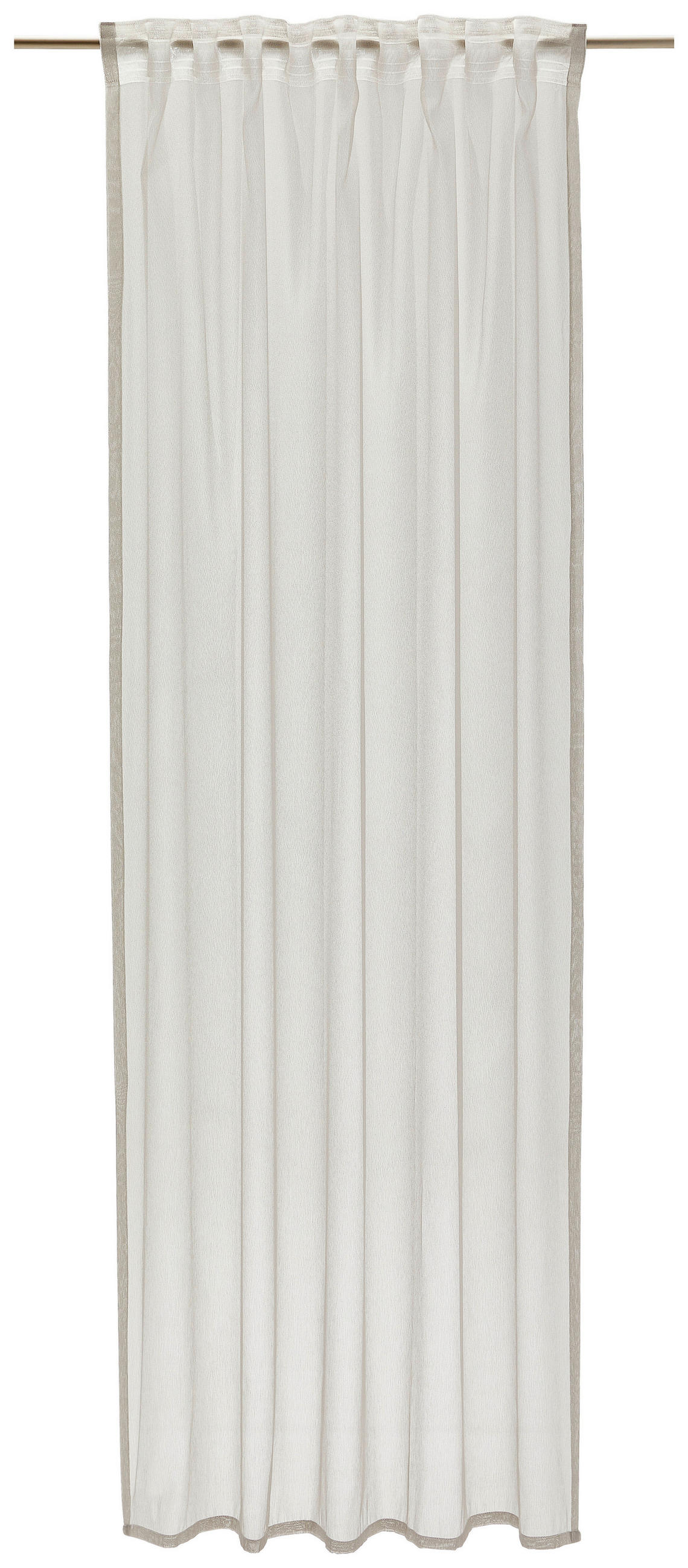 FERTIGVORHANG  halbtransparent  140/245 cm   - Silberfarben, KONVENTIONELL, Textil (140/245cm) - Dieter Knoll