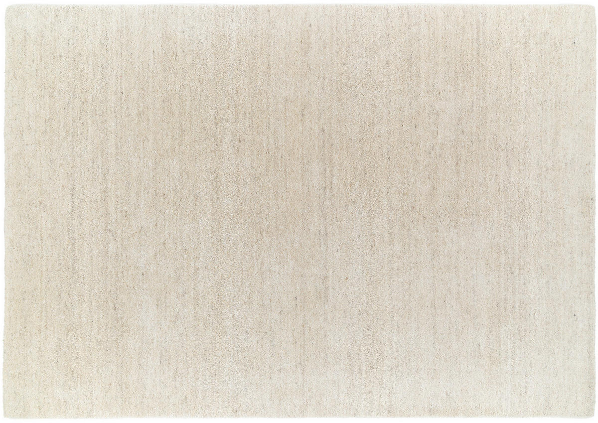 HANDWEBTEPPICH 140/200 cm Creme, Silberfarben  - Silberfarben/Creme, Basics, Textil (140/200cm) - Musterring