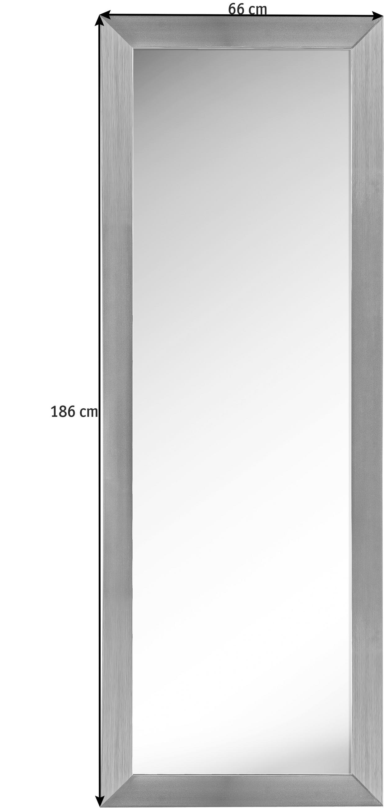 OGLEDALO  66/186/2 cm     - srebrne boje, Design, staklo/drvo (66/186/2cm) - Boxxx