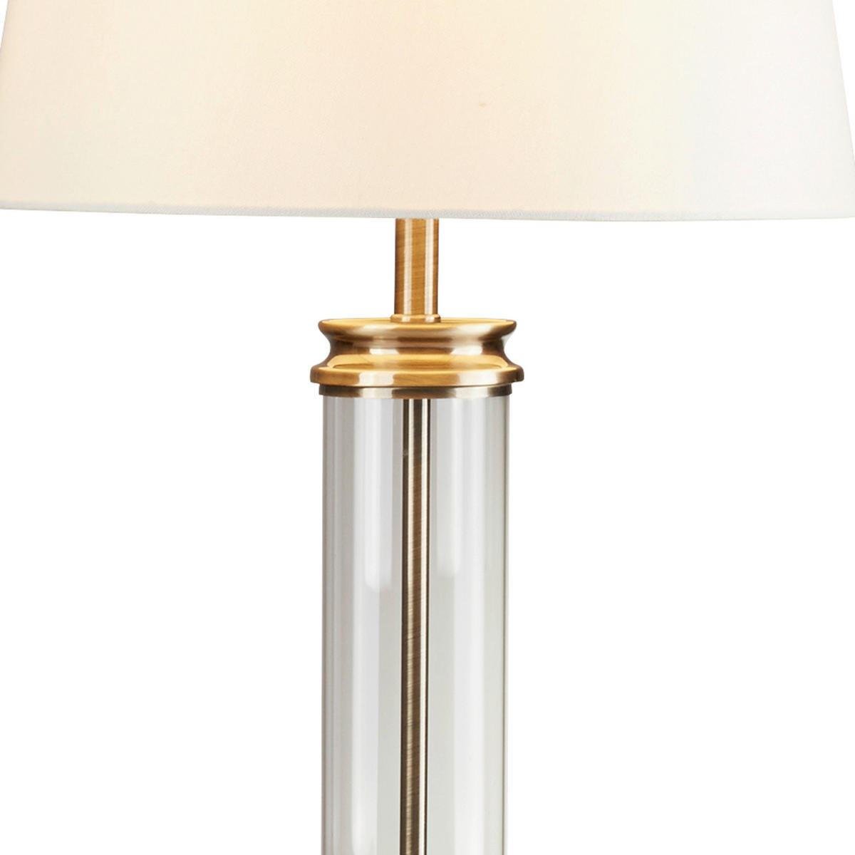 NAMIZNA SVETILKA  Pedestal      37/62 cm       - bela/barve medenine, Konvencionalno, kovina/steklo (37/62cm)