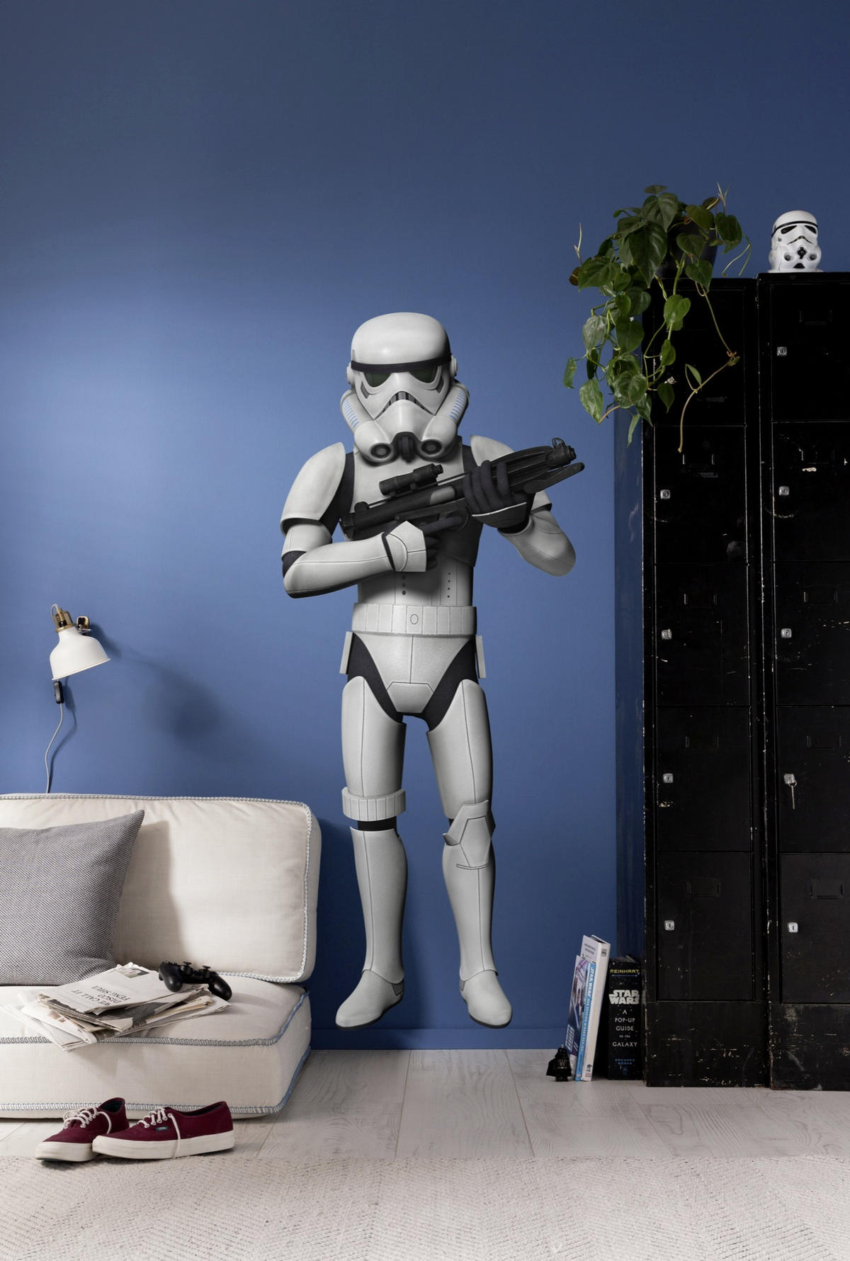 DEKOSTICKER Star Wars  - Schwarz/Weiß, LIFESTYLE, Kunststoff (100/70cm) - Disney