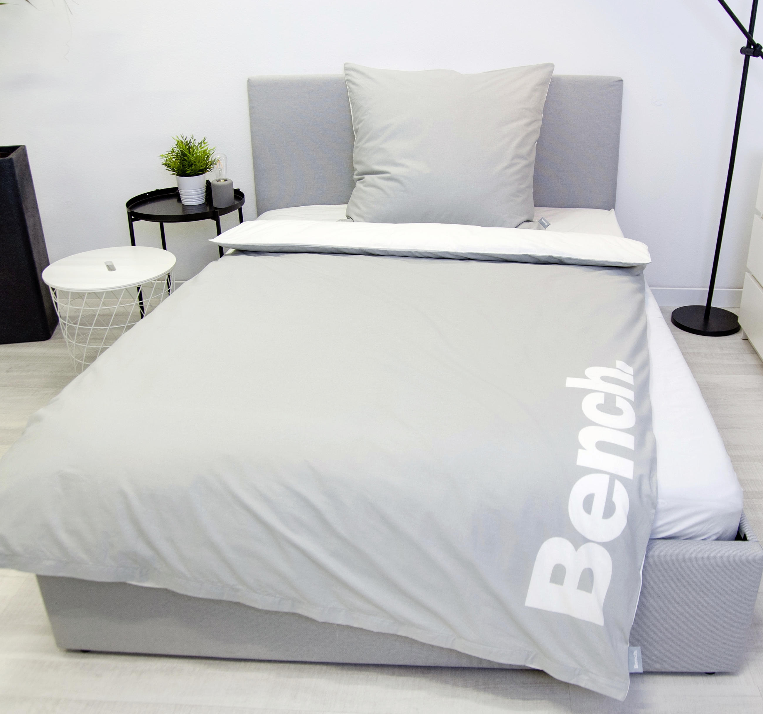 WENDEBETTWÄSCHE Renforcé 135/200 cm - Grau, Basics, Textil (135/200cm) - Bench