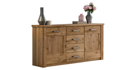 SIDEBOARD  165/87/44 cm 4 Schublade(n)  - Eichefarben/Bronzefarben, KONVENTIONELL, Holz/Holzwerkstoff (165/87/44cm) - Landscape