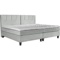 BOXSPRINGBETT 240/200 cm  in Hellgrau  - Wengefarben/Hellgrau, Trend, Holz/Textil (240/200cm) - Esposa