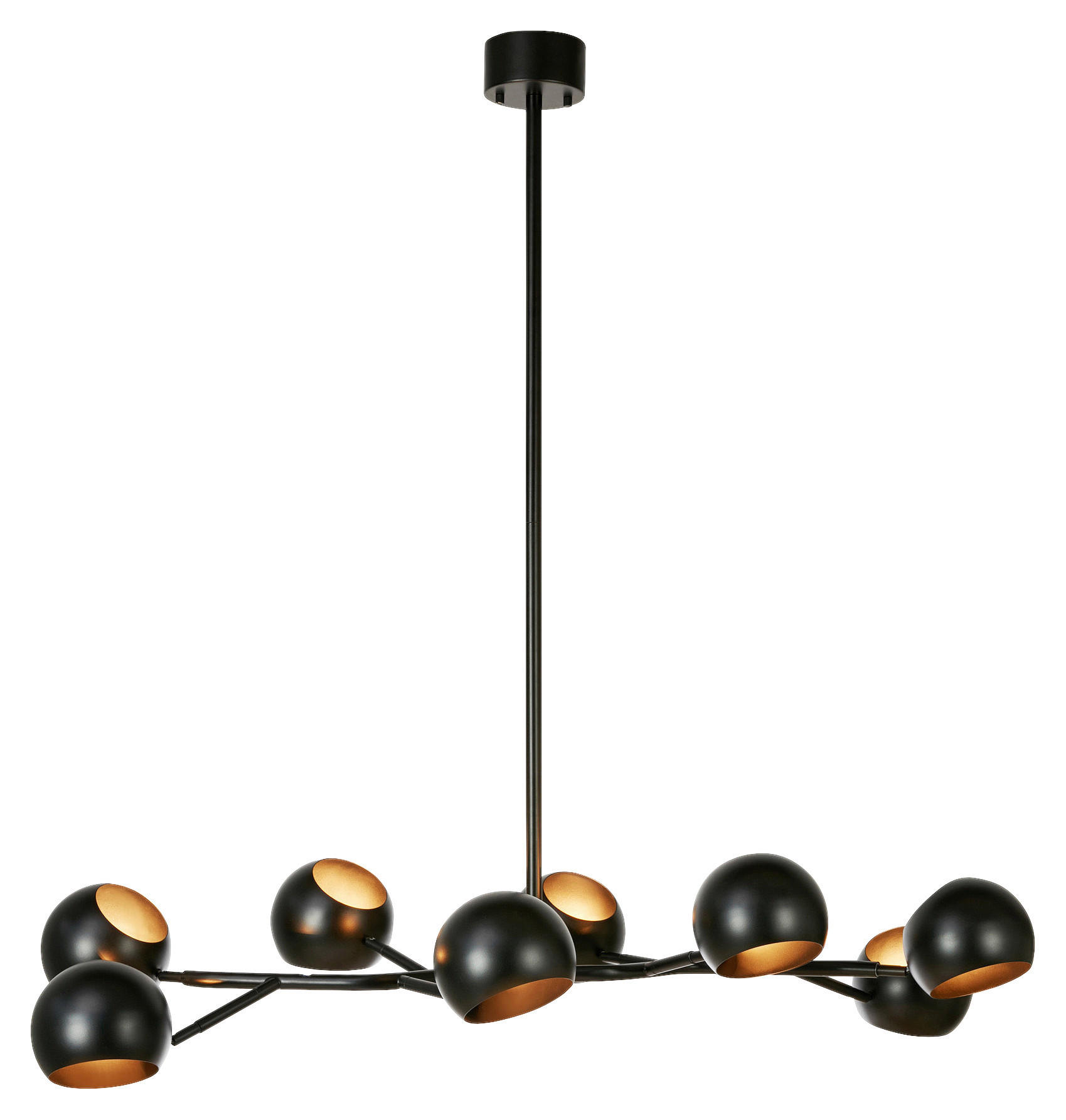 HÄNGELEUCHTE EDGAR 55/119 cm   - Schwarz, Basics, Metall (55/119cm) - Markslöjd