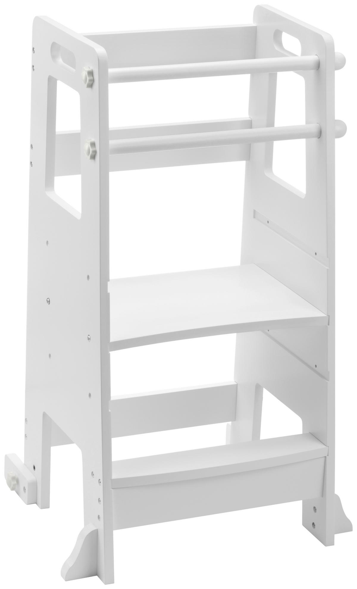 POMOĆNI STOLAC ZA DJECU   - bijela, Basics, drvni materijal (56/47/91cm) - Jimmylee