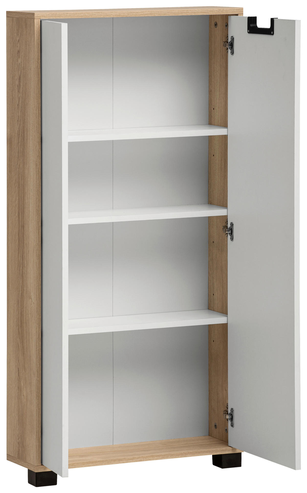 HIGHBOARD  in 59,8/124/19,55 cm  - Schwarz/Eiche Artisan, Design, Holzwerkstoff/Kunststoff (59,8/124/19,55cm) - MID.YOU