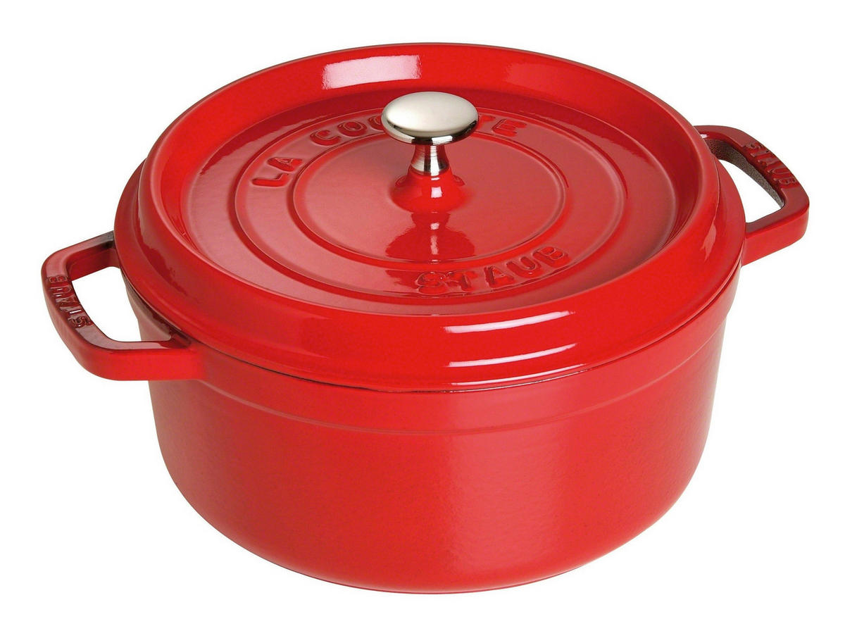 SCHMORTOPF Staub LA COCOTTE 3,8 L  - Rot, Basics, Metall (24cm) - Staub