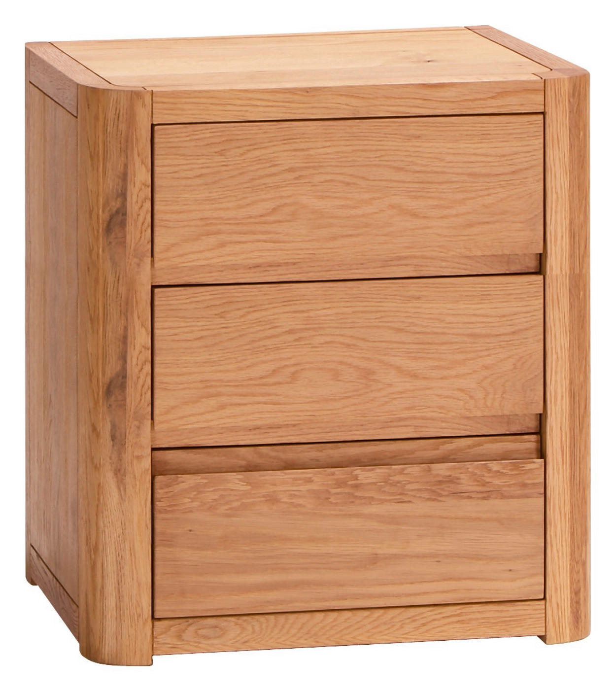 NACHTSCHRANK 50/56/40 cm Eiche massiv  - Eichefarben, Design, Holz (50/56/40cm) - Hasena