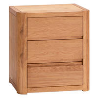 NACHTKÄSTCHEN in massiv Eiche Eichefarben  - Eichefarben, Design, Holz (50/56/40cm) - Hasena