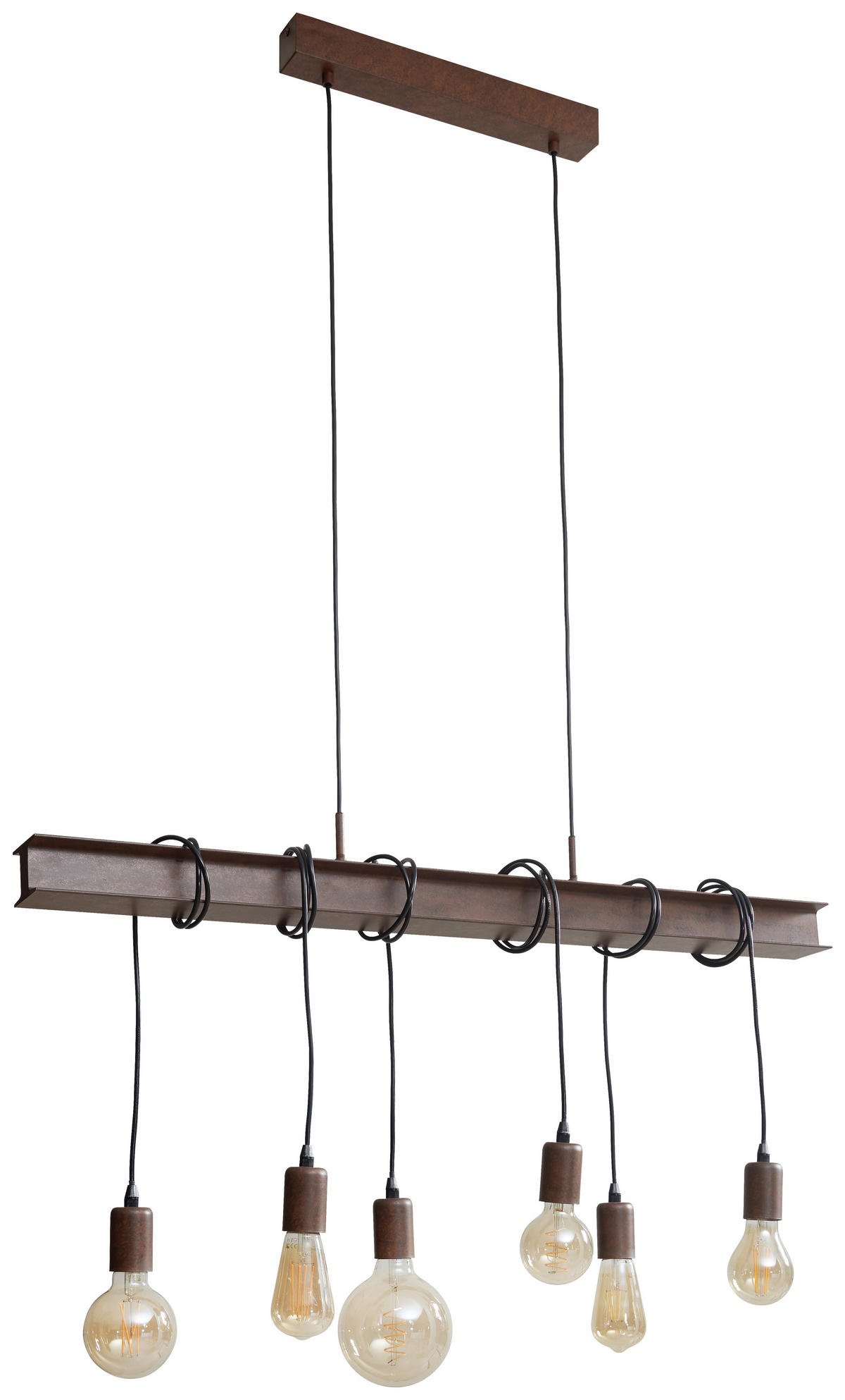 HÄNGELEUCHTE 100,5/7/110 cm  - Braun, LIFESTYLE, Metall (100,5/7/110cm)