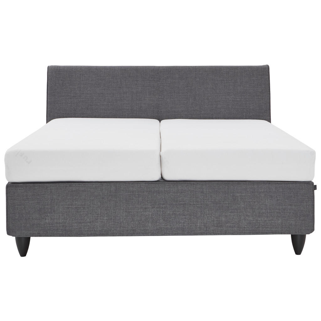 Thumbnail - RUF Betten Boxspringbett, Grau, Dunkelgrau, Textil, H3, Höhe ca. 26 cm, 180x200 cm, Oeko-Tex® Standard 100, Made in Germ...