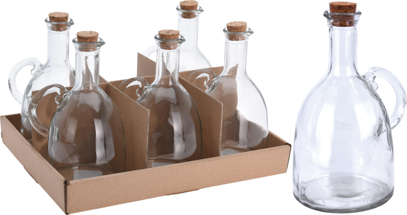 OLJA-/VINÄGERFLASKA - transparent, Basics, glas (0,5l)