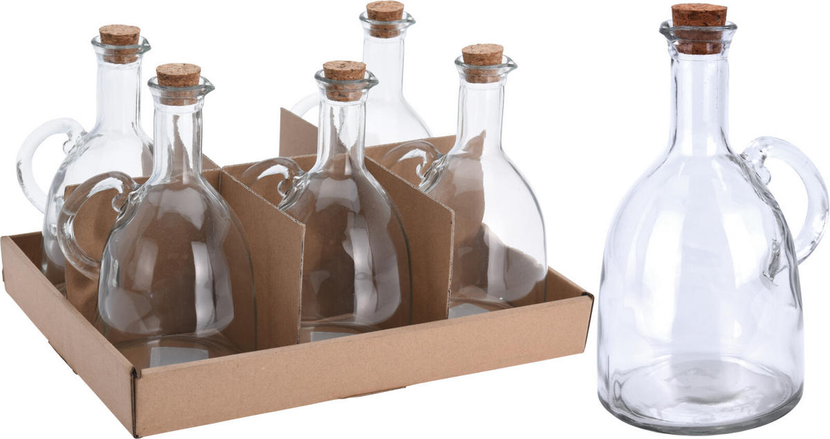 OLJA-/VINÄGERFLASKA - transparent, Basics, glas (0,5l)