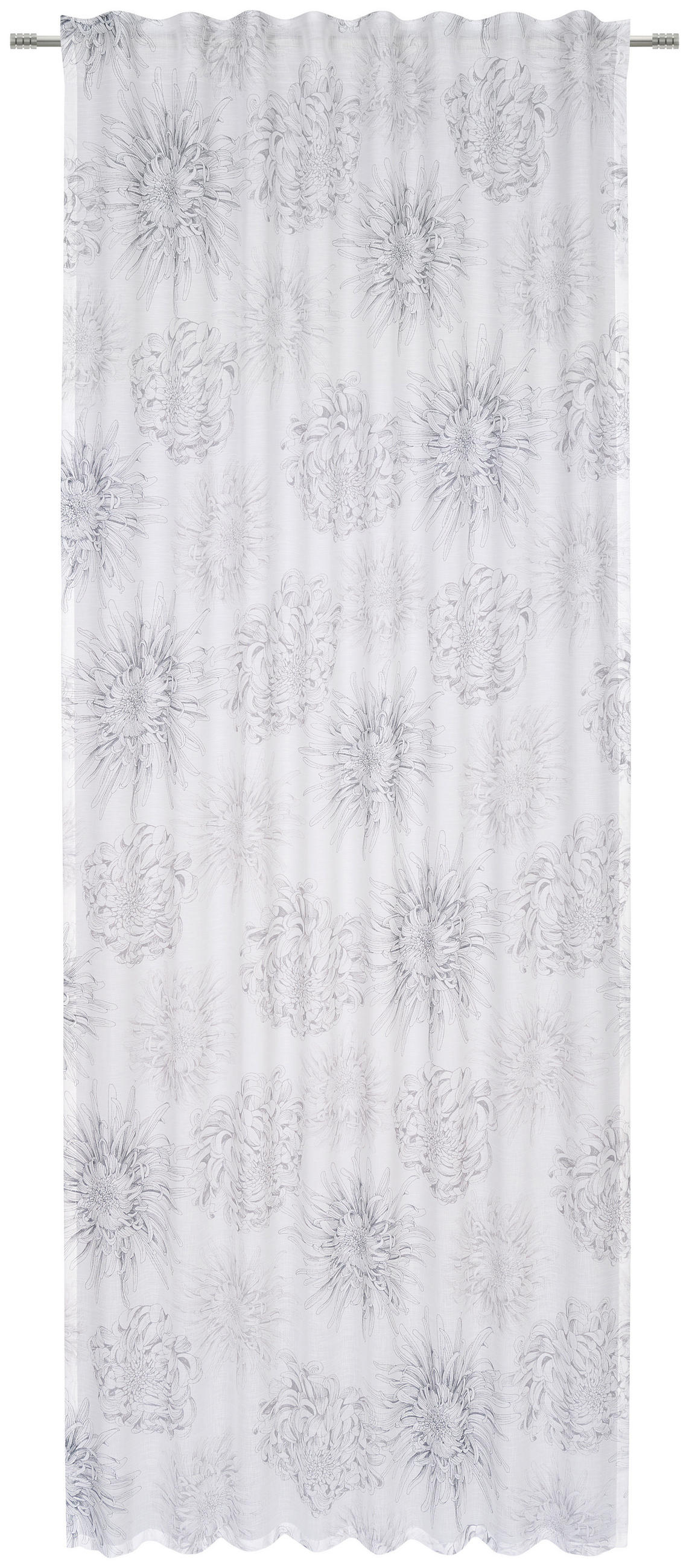 FERTIGVORHANG  halbtransparent   140/255 cm  - Anthrazit, Natur, Textil (140/255cm) - Novel