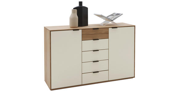 SIDEBOARD in 150/94/44 cm - Kaschmir/Eichefarben, Natur, Glas/Holz (150/94/44cm) - Valnatura