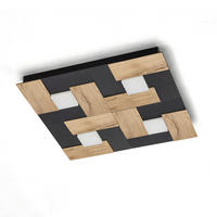 LED-DECKENLEUCHTE Noah 51/51/5 cm   - Wildeiche, Natur, Metall (51/51/5cm) - Ambiente