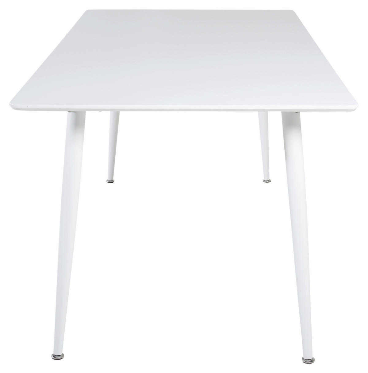 ESSTISCH furniert rechteckig Weiß  - Weiß, Design, Holz/Metall (180/90/75cm) - Livetastic