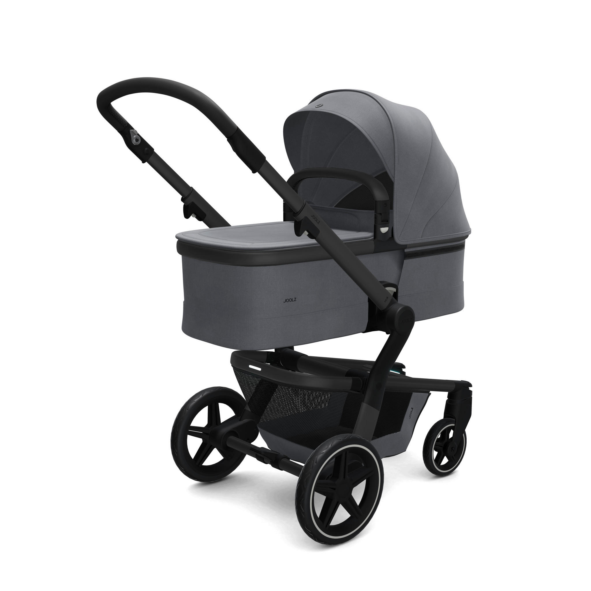 LIEGEWANNE Hub+  - Grau, Basics, Textil (40/34-61/82cm) - Joolz