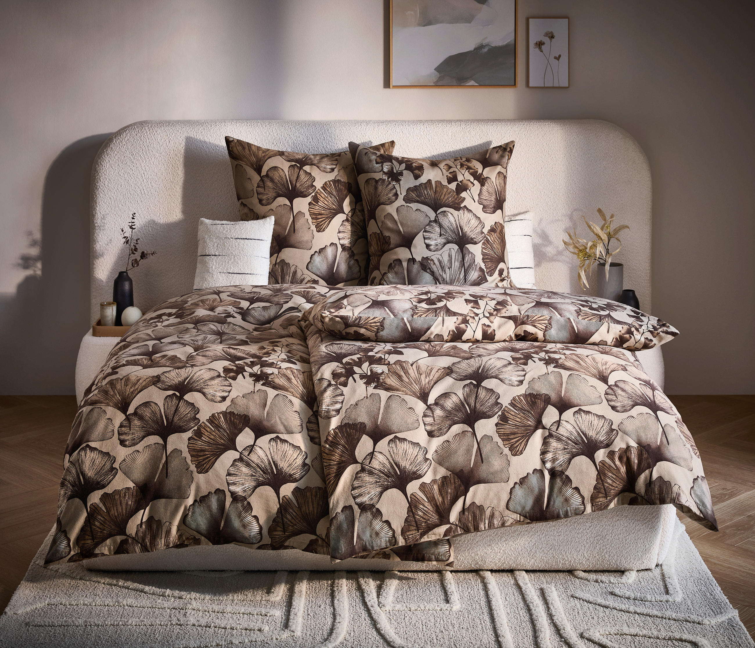 BETTWÄSCHE Flanell 135/200 cm  - Beige, Design, Textil (135/200cm) - Novel