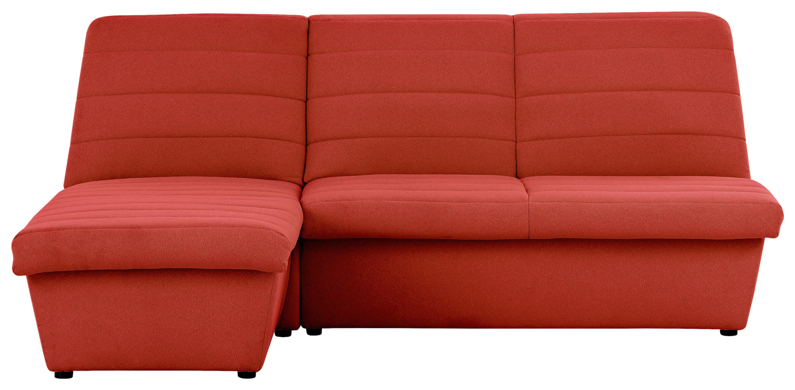 ECKSOFA Looks VIII Orange Webstoff  - Schwarz/Orange, Design, Kunststoff/Textil (168/214cm) - LOOKS by W.Joop