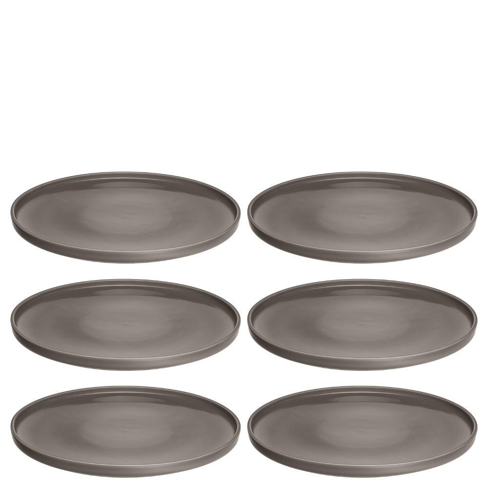 SPEISETELLERSET ROMA    - Taupe, KONVENTIONELL, Keramik (27,0/2,1/27,0cm) - Leonardo