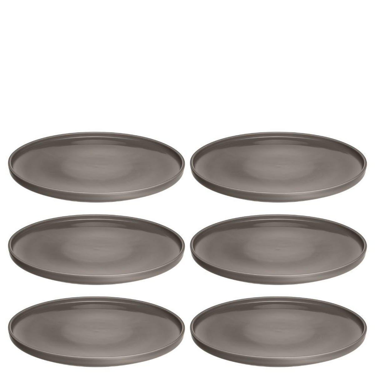 SPEISETELLERSET ROMA    - Taupe, KONVENTIONELL, Keramik (27,0/2,1/27,0cm) - Leonardo