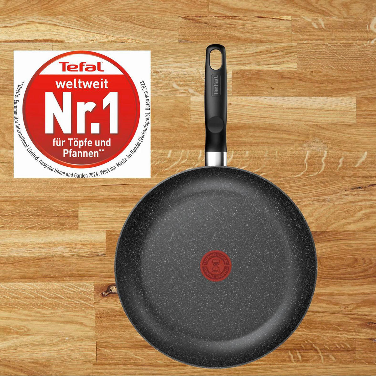 PFANNENSET Dark Essential Aluminium 2-teilig  - Schwarz, Basics, Metall (24 / 28cm) - Tefal