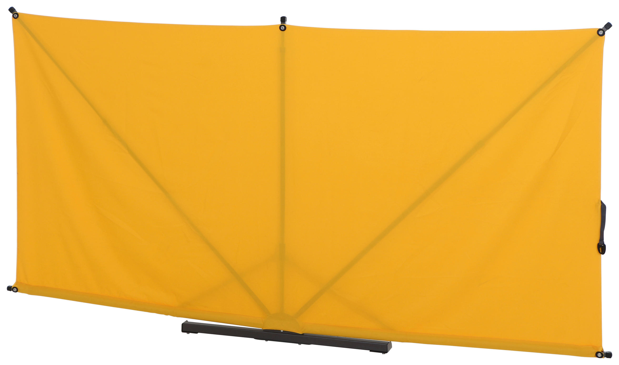 SICHTSCHUTZ - Anthrazit/Gelb, KONVENTIONELL, Textil/Metall (280/150cm) - Siena Garden