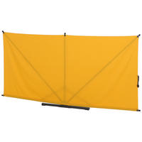 SICHTSCHUTZ - Anthrazit/Gelb, KONVENTIONELL, Textil/Metall (280/150cm) - Siena Garden