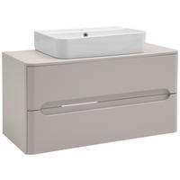 WASCHTISCHKOMBI 101 cm  - Kaschmir/Weiß, KONVENTIONELL, Keramik/Holzwerkstoff (101cm) - Xora