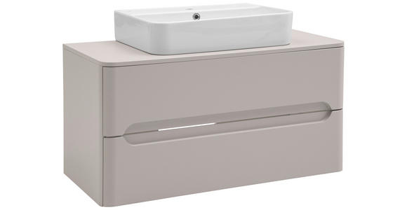 WASCHTISCHKOMBI 101 cm  - Kaschmir/Weiß, KONVENTIONELL, Keramik/Holzwerkstoff (101cm) - Xora