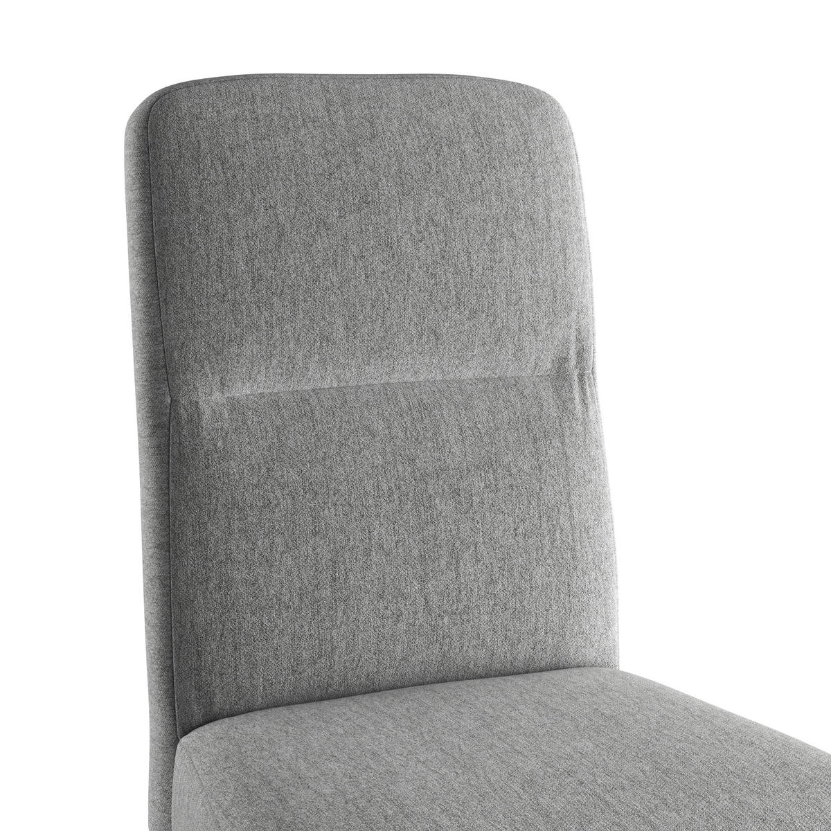 STUHL - Eichefarben/Grau, KONVENTIONELL, Holz/Textil (43/91/58cm)