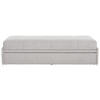 SCHLAFSOFA Flachgewebe Hellgrau  - Hellgrau, Design, Textil (212/56/98cm) - Bali