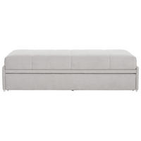 SCHLAFSOFA Flachgewebe Hellgrau  - Hellgrau, Design, Textil (212/56/98cm) - Bali