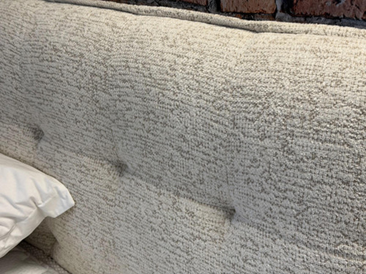 Pat Boxspring, 160/200 cm, bej - bej/negru, Basics, metal/textil (160/200cm) - Voleo