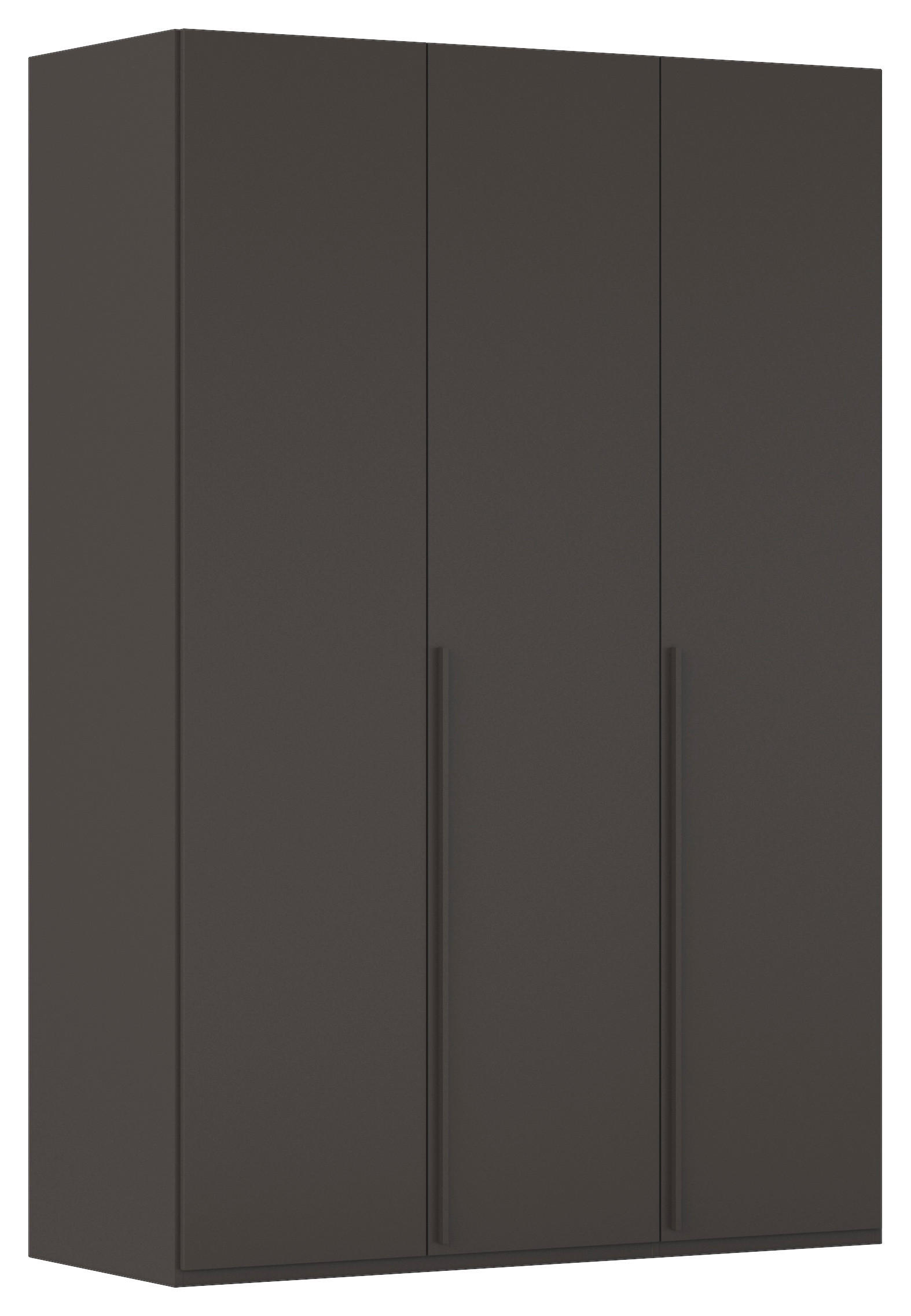 DREHTÜRENSCHRANK 151/223/60 cm 3-türig Graphitfarben  - Graphitfarben, Design, Holzwerkstoff/Metall (151/223/60cm) - home24