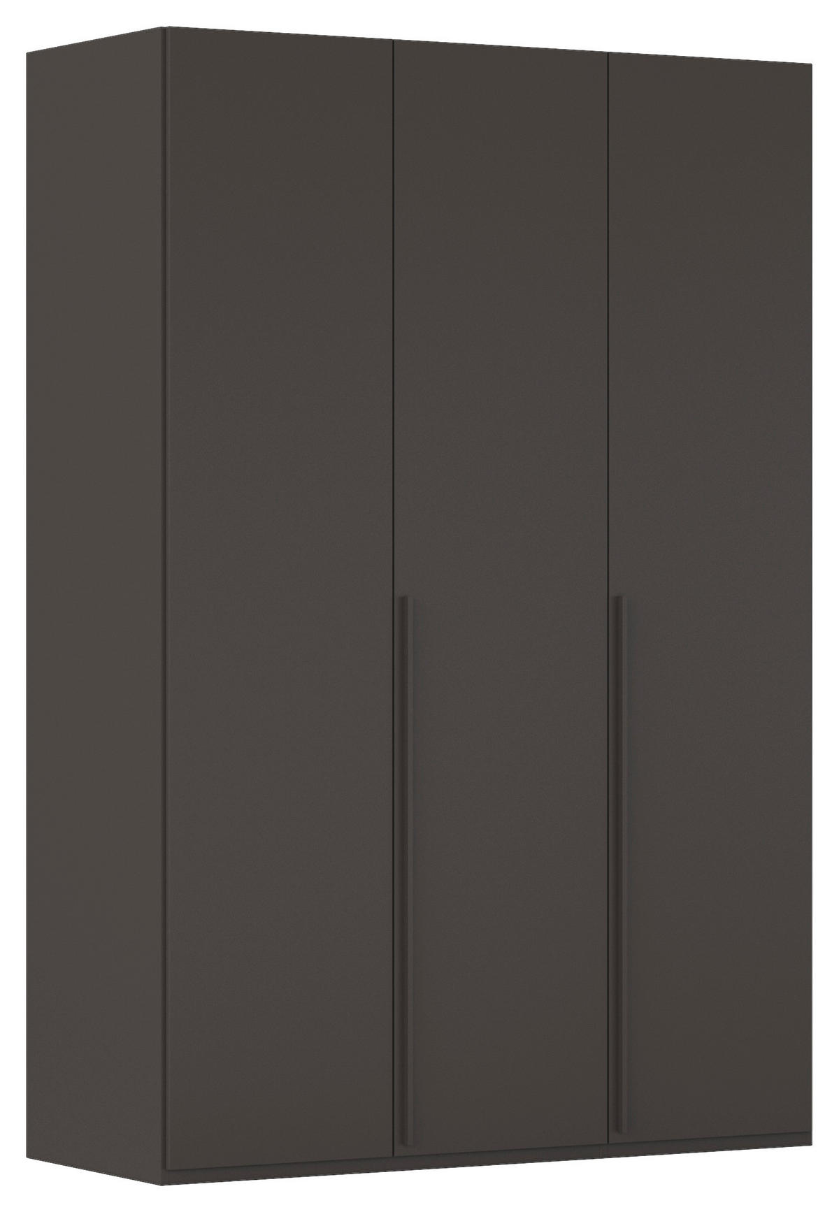 DREHTÜRENSCHRANK 151/223/60 cm 3-türig Graphitfarben  - Graphitfarben, Design, Holzwerkstoff/Metall (151/223/60cm) - home24