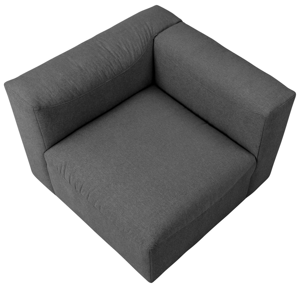 ECKELEMENT Flachgewebe  - Anthrazit, Design, Kunststoff/Textil (100/73/100cm) - Max Winzer