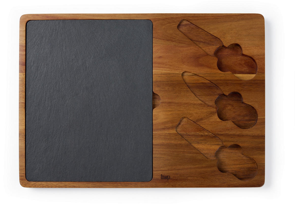 KÄSEMESSERSET  - LIFESTYLE, Holz/Stein - Homeware Profession.