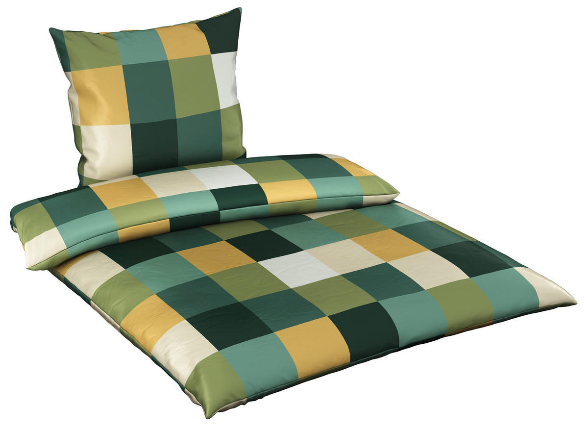 BETTWÄSCHE Satin 200/200 cm  - Grün, Textil (200/200cm) - Novel